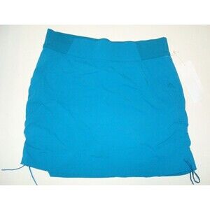 Womens New M NWT Columbia Run Hike Skort Skirt Aqua Blue Shorts Pockets UPF 50